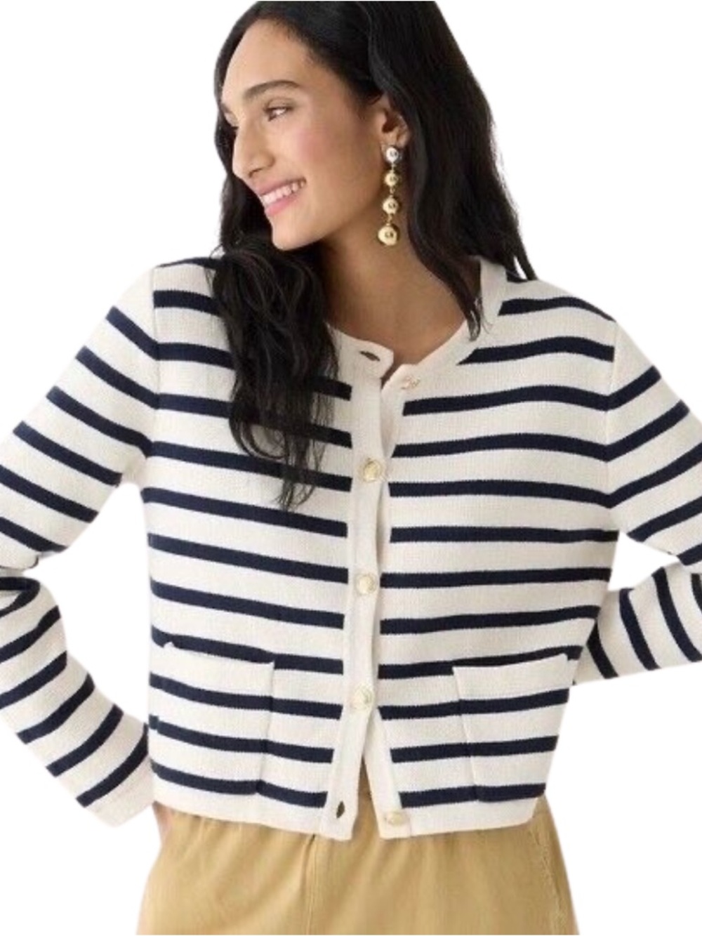 NWT J.Crew Emilie Patch-pocket Sweater Lady Jacket